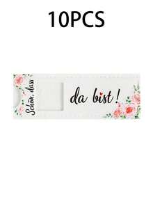 20/10pcs Felt Chocolate Gift Packaging Bags, "Glad You're Here" Felt Gift Bags, Bridal Shower Favors, Bridesmaid Candy Bags, Wedding Guest Souvenirs, Wedding Party Decor, Graduation Gift Packaging, Birthday Gift Set - View 12