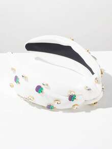 1 pieza Diadema de pelo con diseño de chispas de chocolate, accesorio para el cabello de moda, hermoso y colorido - FG110-Mangkhut - Ver 3