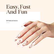 Beetles 2Pcs 15ML Gel Nail Glue & No Wipe Top Coat Kit, 9 In 1 Multi-Functional UV Nail Glue For Acrylic Tips & Clear Press On Nails, Easy Nail Extension Gel With Glossy Shine Finish, Soak Off LED Home DIY Manicure Essentials - 2支裝15毫升凝膠指甲膠套裝 - 查看 4