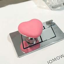 1pc Multi Colored Heart-Shaped Toilet Press, Not Damaging Long Nails, Suitable For Toilet Water Tank Button Assist, Toilet Lid Holder, Cabinet Door Handle, Drawer Handle, Etc - Heart Shape - View 9