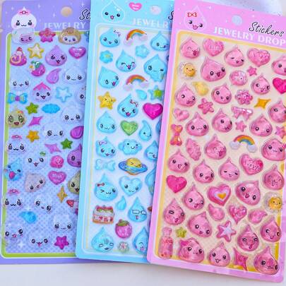 3D创意浮雕贴纸、3D卡通贴纸、笔记本电脑贴纸、水瓶贴纸、可爱水晶树脂浮雕装饰贴纸、时尚手机配件、可爱创意贴纸、手机贴纸、日系动漫创意手机壳装饰贴纸、可爱DIY日记贴纸、儿童礼物、贴纸交换