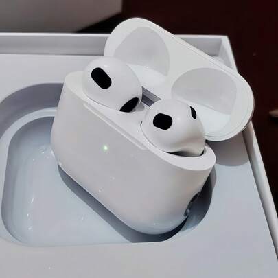 Apple New Audifonos Bluetooth Pods 4 Wireless Earbuds, Open-Ear Comfort HiFi Stereo Earbuds, Bluetooth 5.4 Semi-In-Ear Earbuds With ENC Clear Call Mic, IPX5 Sweatproof, 42H Playtime LED Battery Indicator, Touch Sensor Controls, Lightweight Fit For Daily Commute, Office, Relaxation & Casual Use, White