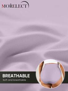 Morelect Women's High Waist Briefs, Shaping, Tummy Control, Skin-Friendly, Comfortable - Mauve Purple - View 6