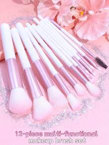 12pcs Makeup Brush Set,Brush Set,Makeup Brush Kit,Make Up Brush Set,Make Up Set Complete,Makeup Brush Set,Complete Makeup Kit,Brush Kit,Brushes Makeup Set,Makeup Gift Set,Set,Giveaways,Professional Makeup Brushes,Complete Makeup Set - Multicolor - View 9