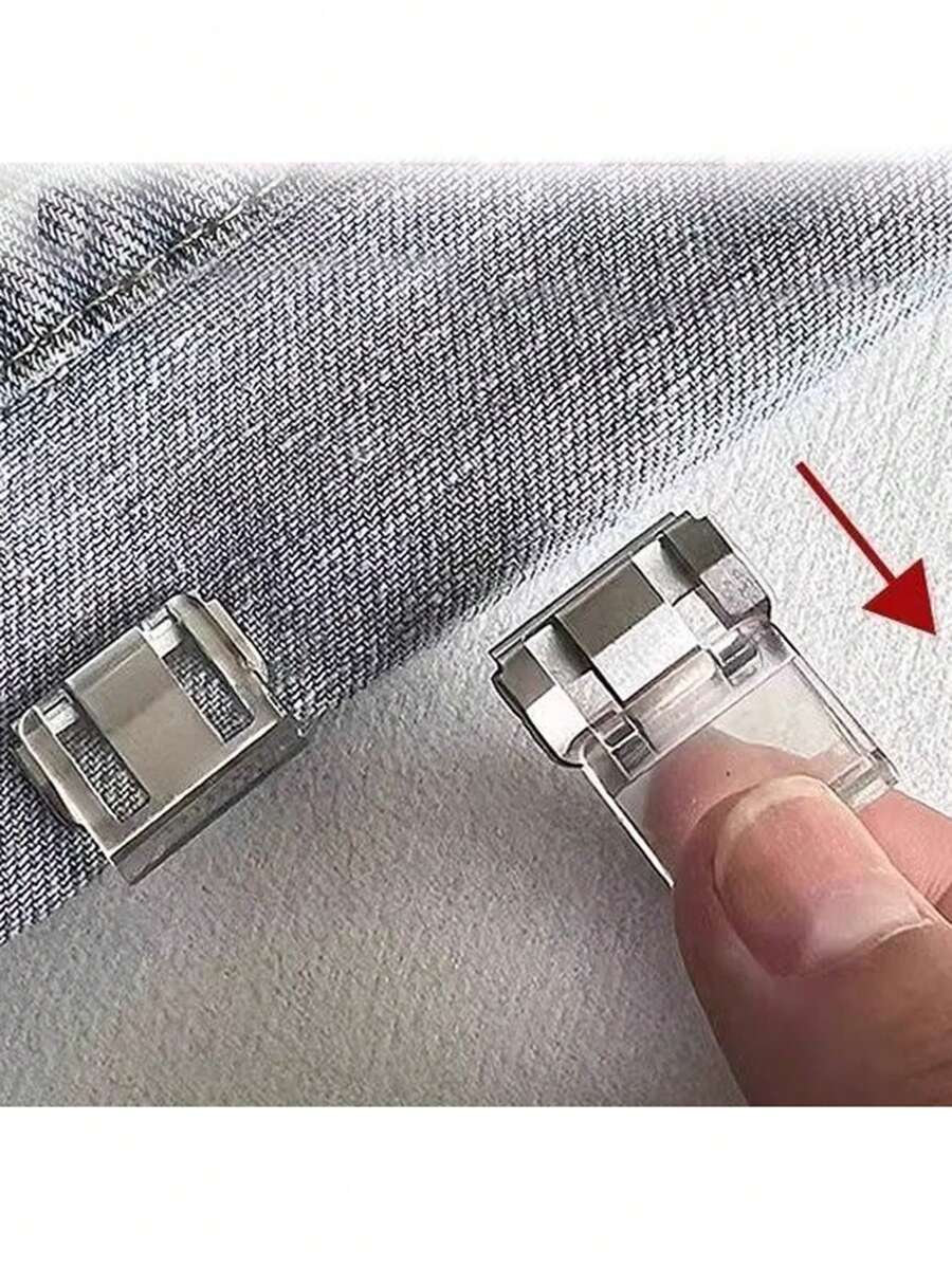 4 st osynliga benklämmor, förhindrar att byxbenen släpar, sömlösa dolda fästen - 4-pack - Visa 1