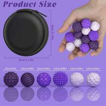 4/6/8/12pcs Magnetic Sensory Fidget Balls, Silicone Shell, Stress Relief Toys, Suitable For Adults And Teenagers, Relieve Hand Pressure, Alleviate Anxiety, Especially For Autism, ADHD, Anxiety Patients, Unisex Christmas Gift, Fun Stress Relief Magnetic Balls, Adult Hand Massager Gift, Suitable For Thanksgiving, Birthday, Christmas And Other Occasions. - 8 chiếc màu đen - Xem 6