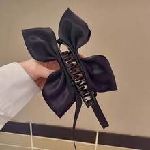 Ballet Style White Satin Bow Cat Ear Headband, Sweet Princess Banana Hair Clip Hairband For Women - Multicolor - View 8