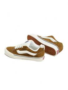 Giày Vans nam và nữ, giày lười kiểu retro Knu Skool, giày thể thao cổ thấp, giày thể thao thường ngày cho cặp đôi, VN000CS0BRO - màu nâu - Xem 8