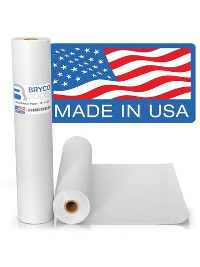 White Kraft Butcher Paper Roll - 18 Inch x 100 Foot White Paper Roll for Wrapping and Smoking Meat, BBQ Paper for the Perfect Brisket Crust - Durable, Uncoated and Unwaxed Food Grade Paper,44554716