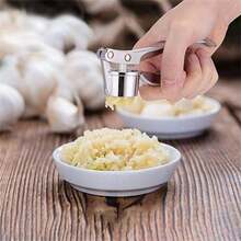 1pc Garlic Press, Manual Garlic Mincer, Garlic Crusher, Ginger Mincer, Kitchen Gadget Home Essentials Kitchen Gadgets Kitchen Essentials - Small - View 10
