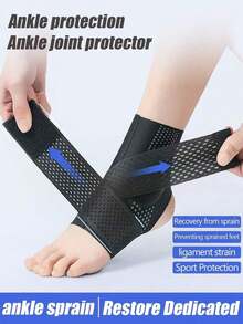 1/2 Pair Ankle Brace, Professional Sports Ankle Wrap For Ankle Sprain Recovery, Ankle Support Protector - 黑色 1 件 - 查看 3