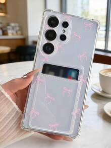1 ốp lưng điện thoại trong suốt chống rơi có túi khí và khe đựng thẻ, họa tiết bướm hồng, tương thích với Apple 17 Promax, 17Air, 17Pro, 17, 16 Promax, 16 Plus, 16 Pro, 16, 15Promax, 15 Plus, 15Pro, 15, 14Promax, 14Plus, 14 Pro, 14, 13Promax, 13 Pro, 13, 12Promax, 12Pro, 11 Promax, 11 Pro, 11, XSMAX, XR, X/XS, 7Plus, 8Plus/Galaxy S10, S21, S22, S23, S24, S25, S26, Note20 - Trong sáng - Xem 3