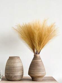 1/3/6 Pcs 27.6" Rumput Pampas Tiruan Bunga Buatan Berbulu Dekorasi Boho untuk Pengisi Vas Gaya Modern Dekorasi Rumah Pernikahan - Sampanye - View 6