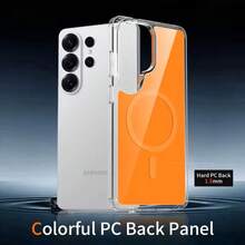 Ốp lưng điện thoại từ tính ELVEV chất lượng cao, nhiều màu sắc, làm từ nhựa PC cứng, có đế hút, tương thích với Galaxy S26, S25 Edge FE Ultra Plus, A37, A57, A17, A36, A16, A56, A55. - màu đen - Xem 7
