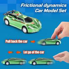 6/22pcs Children Military Toy Car Set, Including Racing Car, Tank, Fighter Jet And Other Shapes, Friction Powered Sliding, Desktop Decor, Toy Cars For Boys, Car Enthusiast Collectibles, Children's Car Toys, Gift Bag Filler, Party Surprise Gift, Classroom Reward, Back To School Gift - Multicolor - View 4