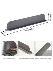 新款家用厨房水槽亚克力防溅罩，洗碗池，洗手盆水槽边缘防溅挡板，防溅工具 - 查看 6