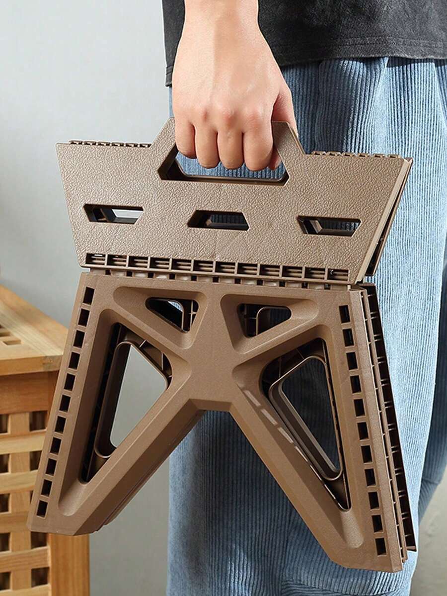 Klapphocker, tragbarer kleiner Kunststoff-Hocker, Outdoor-Angeln Camping Mazar Hocker, kleine Bank - mehrfarbig - Übersicht 1