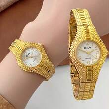 Đồng hồ nữ thạch anh cao cấp mới năm 2026, dây đeo bằng thép không gỉ, mặt tròn, chống trầy xước, phù hợp để đeo hàng ngày. - Bạc - Xem 11