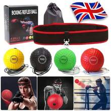 Boxbollen Boxing Fight Ball Punch Exercise Head Band Reflex Speed Training - Multicolor - View 2