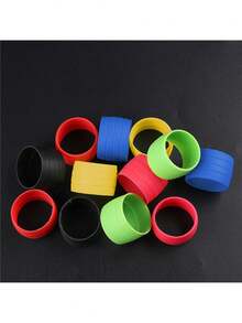 2pcs Road Bicycle Handlebar Strap Tape Fixing Silicone Ring Anti-Slip Rubber Sleeve Loops High Elastic Handlebar Tape Fixed Ring - Multicolor - View 2