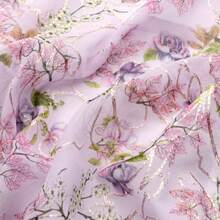 1 Tấm vải chiffon thêu hoa - 19,68x57 inch (50x145cm) Hoàn hảo để tự làm khăn trải bàn, khăn ăn và đồ thủ công, vật liệu may vá và ch quilting | Chỉ giặt tay - mặc định - Xem 5