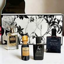 4 Piece Set, Man Perfume Spray Gift Box, Lasting Fragrance, 4different Flavors, Perfect For Holiday Gifts, Dates, Daily Life, Parties - 男士香水套裝 - 查看 1