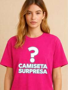 Women's Oversized Bilhan T-Shirt With Surprise Print - Outlet - 玫紅色 - 查看 1