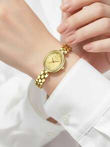 BIDEN 1 pieza Reloj de mujer de cuarzo casual y a prueba de agua, de material de aleación, regalo perfecto para mujeres - Sin Molde - Ver 8