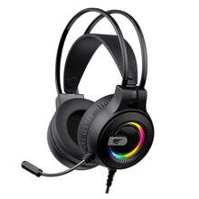 Auriculares con cable HAVIT GAMING de 3,5 mm, luces RGB COOL SHARE, altavoces magnéticos de 50 mm de alta calidad, almohadillas que se ajustan perfectamente a los oídos, reducción de ruido pasiva y control de volumen de alta precisión mediante rodillo. - Ver 11