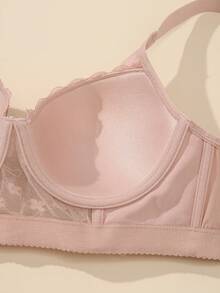 3pcs Lace Women's Bras, Lace Patchwork Underwire Supportive Comfortable Daily Bras - Multicolor - View 6