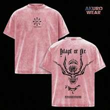 Mahoraga Washed Oversized-Shirt –  Anime Graphic Gym Pump Cover Tee, Vintage Washed Cotton Streetwear TTDF - màu đen - Xem 9
