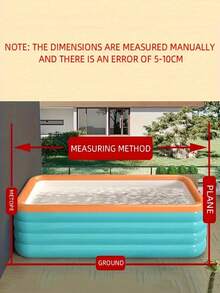 Extra Large Inflatable Swimming Pool For Adults (Multiple Sizes Available), Thick PVC Material, Durable, Outdoor Water Games For Summer, Easy Installation, Portable & Foldable, Suitable For Yard Parties, Holidays, Family Gatherings - A - View 6