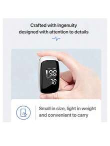 1 Pulse Oximeter, Easy To Operate, Accurate Measurement, Rounded Elegant Appearance, Compact And Portable - View 8