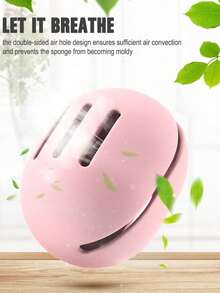 Makeup Sponge Set, Double-Sided Ventilated Silicone Makeup Blender, Fragrance-Free Portable Storage Box Suitable For All Sponges, Easy To Carry, Can Also Be Used As Indoor Decor - Multicolor - View 3