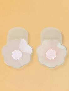 Strapless Invisible Self-Adhesive Gather Bra, Backless Bra Cups, Reusable Nipple Covers For Women, Suitable For Summer Wedding Dresses - Apricot - View 17