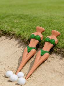 1/5Pcs Premium Color-Coded Golf Tee Holder Set – Fashionable Chic Bikini Model Plastic Ball Display With Capsules | Durable & Portable Golf Tee Organizer For Easy Club Management | Stylish, Fun & Unique Practice Accessory For Women Golfers/Golf Lovers | Perfect For Golf Course Practice, Tournaments & Driving Range | Thoughtful Gift For Her, Essential Women's Golf Gear ﻿ - Multicolor - View 6