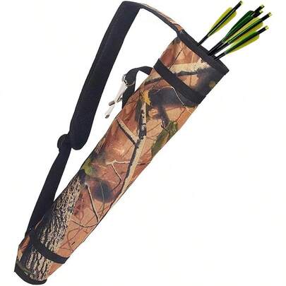 Archery Quiver Back And Hip Quivers Adjustable Backpack Bag Holder Side Hip Arrows Bag Compound Recurve Bow Practice Target Hunting
