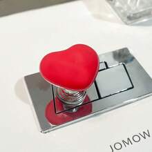 1pc Multi Colored Heart-Shaped Toilet Press, Not Damaging Long Nails, Suitable For Toilet Water Tank Button Assist, Toilet Lid Holder, Cabinet Door Handle, Drawer Handle, Etc - Heart Shape - View 10