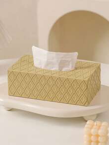 轻奢木纹仿皮纸巾盒 - 耐用材质，简约风格餐巾纸盒，家用多功能纸巾盒，适用于客厅、卧室、浴室、书房和餐桌等多种场所。 - 彩色 - 查看 10