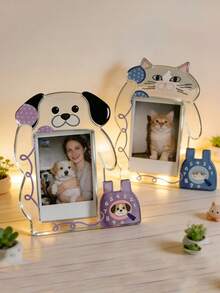 1 件亚克力四季相册，时尚实时照片展示和收藏。适合作为送给猫、狗、生日、2026 新年和情人节的礼物。 - 彩色 - 查看 2