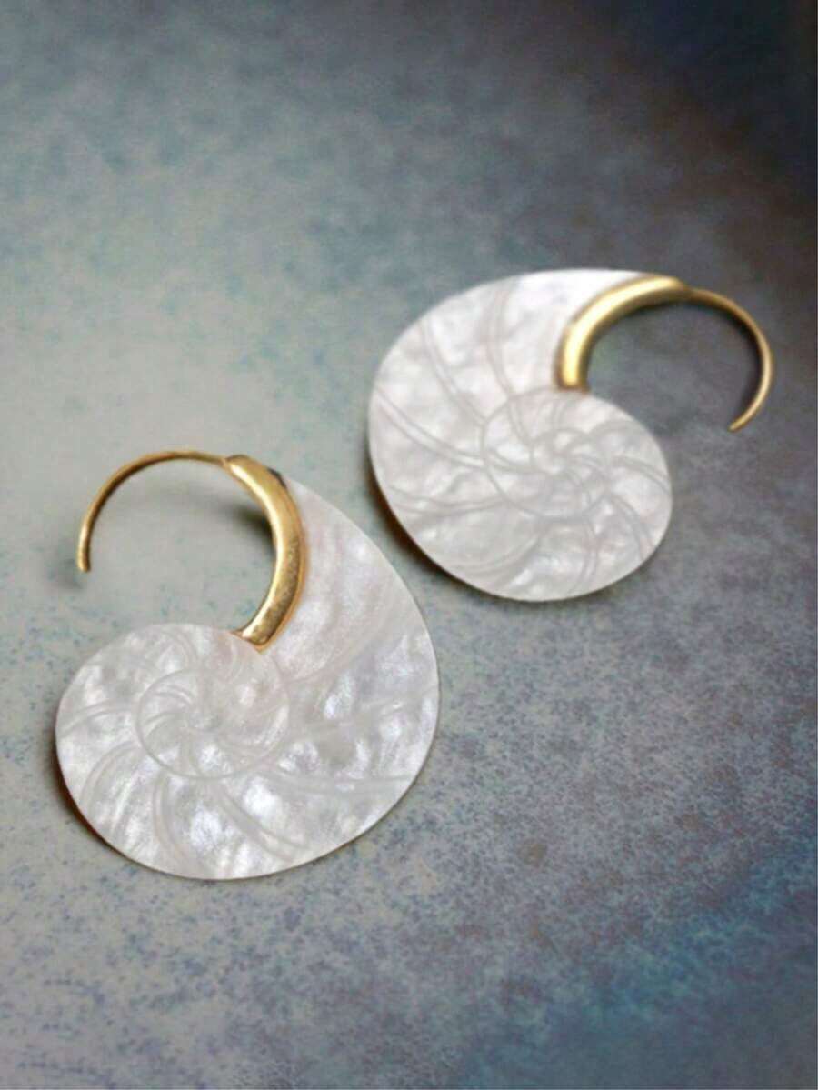 2pcs/Set Vintage Bohemian Style Faux Pearl Decor Artistic Bridal Wedding Earrings, Modern Bridesmaid Gift - 多色 2 - 查看 1