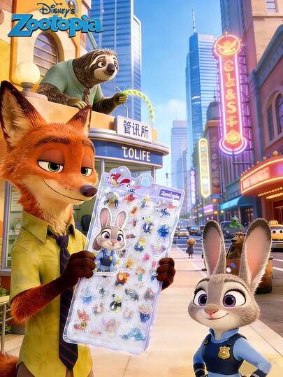 Disney Bộ sticker  3D dập nổi, giấy sticker tái sử dụng dùng cho sổ lưu niệm, nhật ký, trang trí điện thoại, sticker tương tác cho trẻ em, trang trí hàng ngày, trang trí tiệc, sticker thủ công DIY dễ thương.