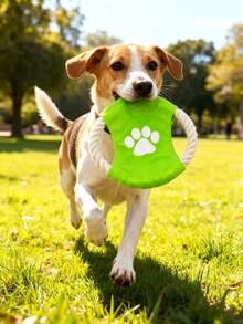 1根宠物棉绳，耐用型狗狗咬合训练玩具，宠物咀嚼玩具，宠物自娱自乐玩具，投掷玩具，宠物 - 彩色 - 查看 3