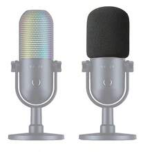 Seiren V3 Chroma Pop Filter - Penutup Pelindung Angin Busa Mikrofon yang Kompatibel dengan Mikrofon Streaming Mini Seiren untuk Menghalangi Suara Letupan - Satu-Ukuran - View 5