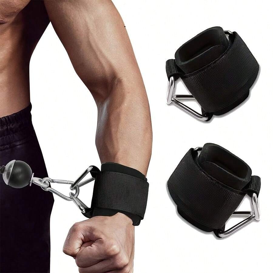 Adjustable Fitness Wrist Straps Anti-Slip Design Heavy Duty Adjustable Fitness Wrist Straps - Suitable For Cable Machines Weightlifting Pull-Ups Gym And Home Fitness Workout Aid Fitness Accessories Strength Training Equipment