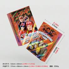 124張 K-POP LNG/SHOT 雷射全息卡，OHYUL、RYUL、WOODIN、LOUIS 粉絲支持相片卡、貼紙、Lomo卡和閃卡，適合粉絲交換和裝飾收藏相簿，124張套組 (60張卡 + 64張貼紙) - 彩色 - 查看 9