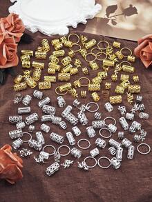 140pcs Metal Hair Clips, Hair Ties, Hair Accessories Suitable For Braids, Adjustable Hair Jewelry Accessories - Multicolor - View 4