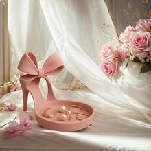 1 pieza/Unidad Bandeja para zapatos de tacón alto, Caja de almacenamiento de escritorio rosa, Estante de exhibición de zapatos, Almacenamiento de joyas, Bandeja decorativa, Diseño elegante, Material de plástico. Bandeja para joyas - Decoración multifuncional, Impresa en 3D. - Multicolor - Ver 6