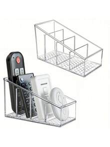 1 pieza Caja organizadora de escritorio multifuncional de bambú y madera para almacenar cosméticos, brochas de maquillaje, artículos de papelería, controles remotos, etc. Organizador de escritorio, soporte para control remoto, diseño de múltiples compartimentos, partición de bambú y madera, ahorro de espacio, regalo de cumpleaños, adecuado para trabajadores de oficina, familias, entusiastas de la electrónica, amantes de las herramientas digitales, organizadores de escritorio, entusiastas del maquillaje. - Multicolor - Ver 13