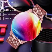 Women Men Full Touch Smart Watch, 1.39-Inch Wireless Calling, Message Reminder, 100+ Sports Modes, Pedometer, Music Control, Multi Watch Dials, Sport Tracking Fashion Smartwatch,Gift For Fitness Enthusiasts - View 2